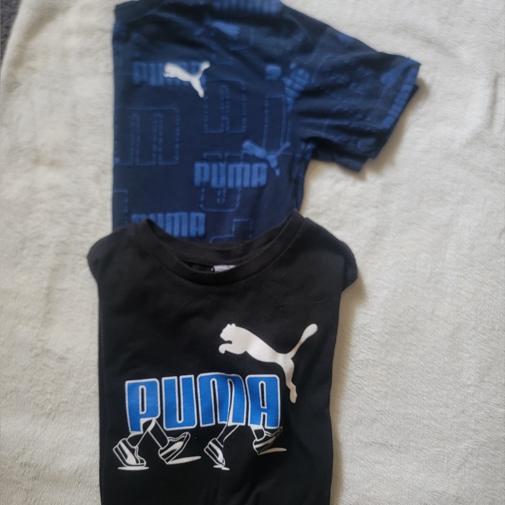Puma Navy and Black Graphic Tees